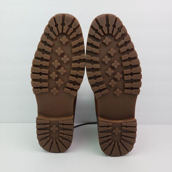 Warfield & Grand Darren Mens Size 8.5 Brown Leather Cap Toe Brogue Boots Shoes - Picture 8 of 12